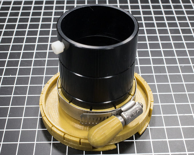 Attached to three sections of an Xtend-a-Slide tube