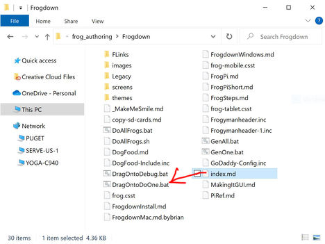 Drag-and-drop index.md to DragOntoOne.bat
