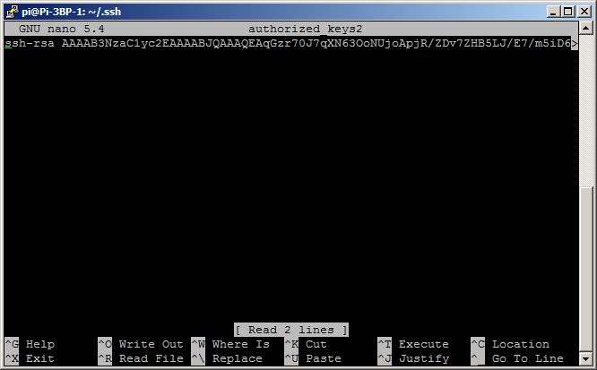 nano, after pasting your public key in